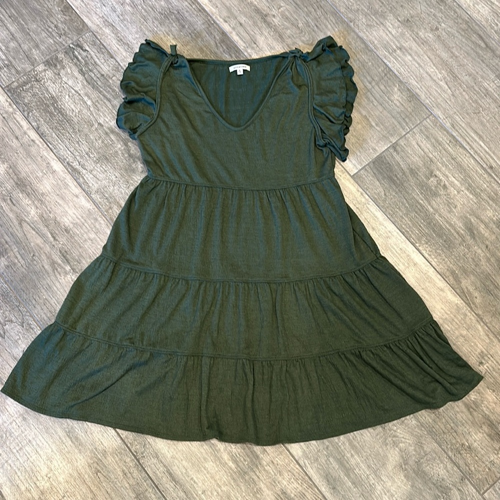 Max Studio Green Sundress. Size L.